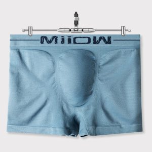 猫人 男士 无缝立体编织 尼龙速干 内裤 3条