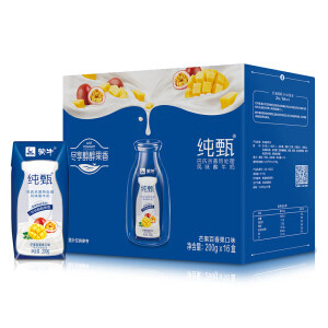 蒙牛 纯甄 常温风味酸牛奶 芒果百香果口味 200g*16盒*3件