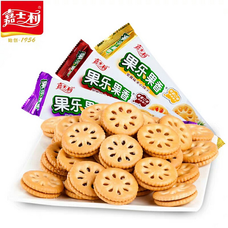 嘉士利 果乐果香果酱夹心饼干 93g*3