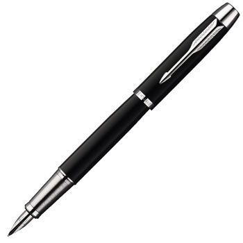 PARKER 派克 IM系列 纯黑丽雅白夹 钢笔 F尖 *2件