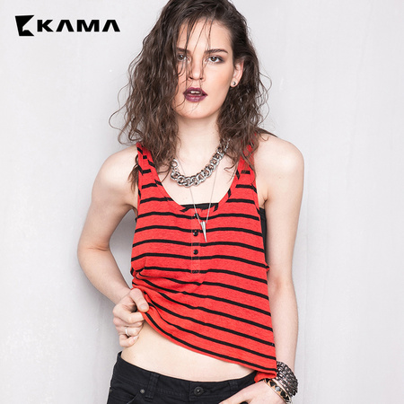 KAMA 7217952 女士无袖吊带衫