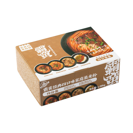 霸蛮 米粉 4口味家庭量贩装 1.08kg
