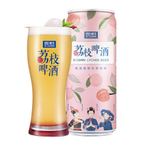 百威英博旗下 Sedrin/雪津 荔枝果味啤酒 310ml*12听 49元包邮