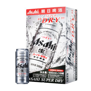 日本第一啤酒品牌 朝日 超爽系列生啤 500ml*18罐 71元包邮
