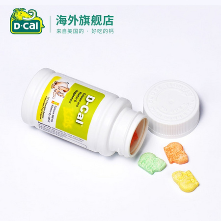 D-Cal 迪巧 儿童维D钙咀嚼片300mg 30粒*2瓶