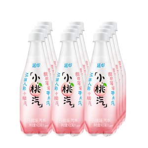 上海老牌 延中 小桃汽 白桃味汽水 410ml*12瓶