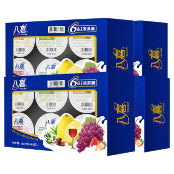 京东plus会员：BAXY 八喜 经典六合一 小杯混合口味 60g*6个*4盒