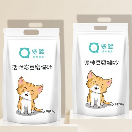 宠熙 原味豆腐猫砂 2.6公斤