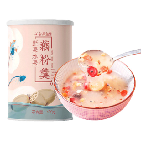 初梁益生 坚果水果藕粉 400g