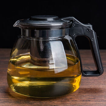 君偕 新中式 玻璃耐高温泡茶壶 1000ML