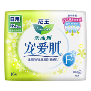 Laurier 乐而雅 宠爱肌 丝薄柔棉日用卫生巾 22.5cm*16片 *6件