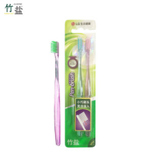 LG 竹盐 牙刷 莹亮纤巧 2支装 *2件