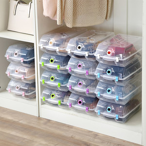 纳美嘉 加厚大号水晶鞋盒 10只装 可放47码运动鞋