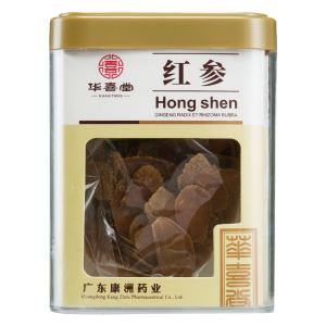 华喜堂 高丽参 无糖红参切片 50g/盒 *3件 拍3件86元包邮