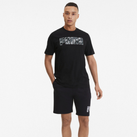 限新用户：PUMA 彪马 REBEL CAMO 582781 男女款印花短袖T恤
