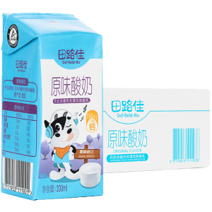 丹麦皇室奶源Arla供应 田路佳 巴氏杀菌 原味酸奶 200ml*24盒