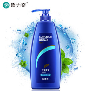 京东PLUS会员： Longrich 隆力奇 新活力去屑洗发露 清爽控油型 1L *5件