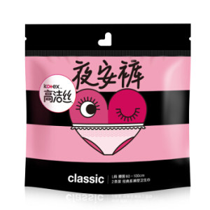 kotex 高洁丝 夜安裤 夜用裤型卫生巾 M/L 2片 *5件