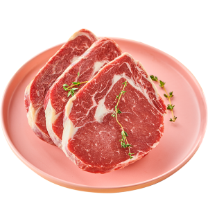 小牛凯西 澳洲进口 原切眼肉牛排套餐 100g*10片 129元美食美器价