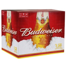 Budweiser 百威 啤酒 大瓶装 460ml*12瓶 *3件