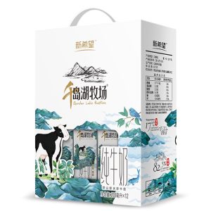 顶级牛奶品质 新希望 千岛湖牧场纯牛奶 200ml*24盒