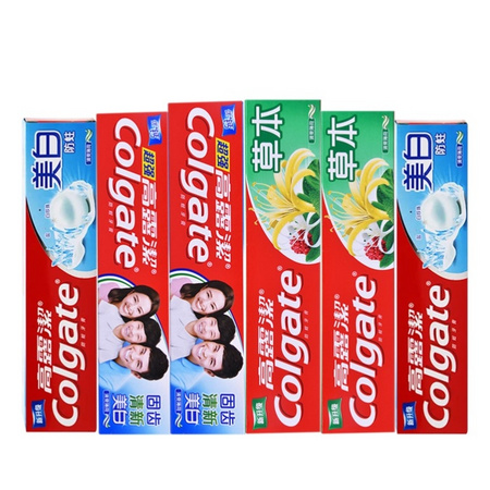 Colgate 高露洁 牙膏组合 140g*6支（固齿*2+草本*2+防蛀*2）