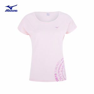 日本 美津浓 Mizuno 100%纯棉 女修身吸汗字母T恤 79元包邮