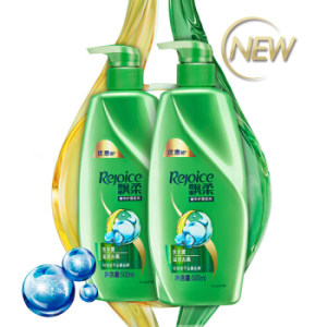 17日8点： Rejoice 飘柔 滋润去屑洗发水 500ml*2
