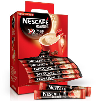 京东PLUS会员：Nestle 雀巢 1+2 原味微研磨速溶咖啡 100条1500g *2件