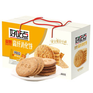 天猫超市 达利旗下 好吃点 高纤消化饼干 800g/箱 拍3件49.85元包邮