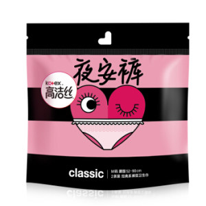 kotex 高洁丝 夜安裤 夜用裤型卫生巾 S-M 2片 *5件