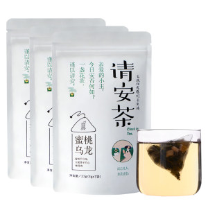 茗花有主 蜜桃乌龙水果茶 7包*3袋