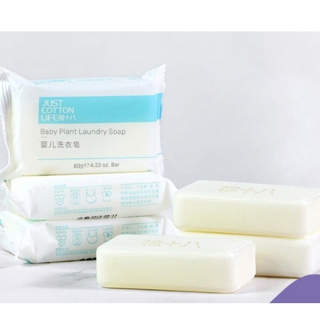 Just Cotton Life 棉十八 婴儿洗衣皂 80g 6块
