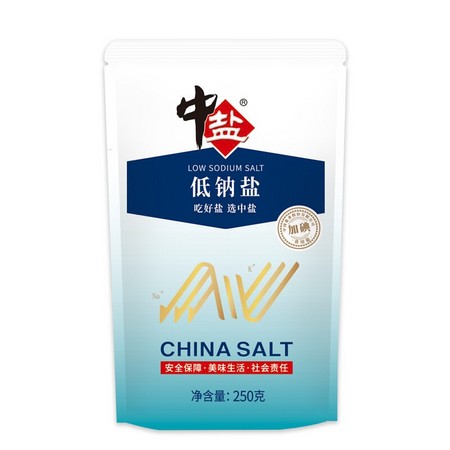 中盐 低钠盐 250g*18件