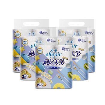京东PLUS会员：elleair 大王爱璐儿 厨房美学系列 厨房用纸 2层*70节*10卷 *3件 +凑单品