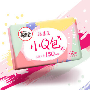 Kotex 高洁丝 超透气小Q包护垫 150mm 45片 无香型