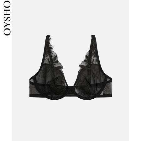 Oysho 30186265800 女士花卉刺绣无钢圈文胸