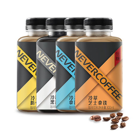 nevercoffee 拿铁咖啡 300mL*4瓶