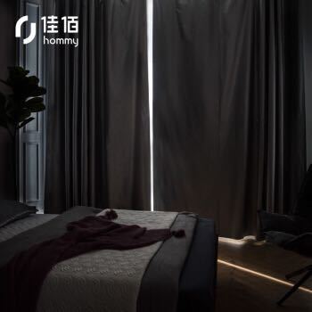 京东PLUS会员：佳佰 加厚牛津布窗帘 挂钩式1.5m宽*1.8m高 单片装