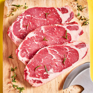 澳洲进口 小牛凯西 眼肉/西冷牛排套餐 100g*10片 129元包邮