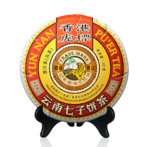  虎标七号 经典普洱茶熟茶 357g*3件 138.8元美食美器价