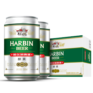 哈尔滨 醇爽9度啤酒 330ml*24听