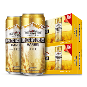 哈尔滨啤酒 小麦王 550ml*40听 119.9元包邮