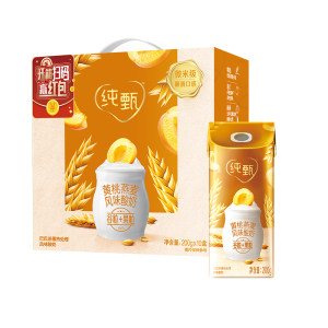 蒙牛 纯甄 常温酸牛奶 燕麦+黄桃 200g*10盒*2件