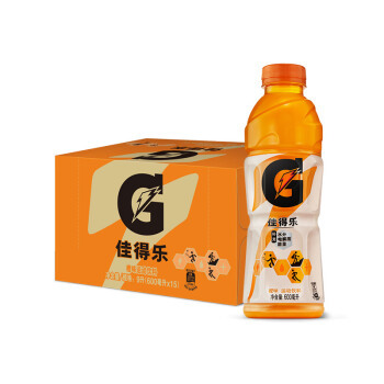 限地区、京东PLUS会员：GATORADE 佳得乐 橙味功能运动饮料 600ml*15瓶 *4件
