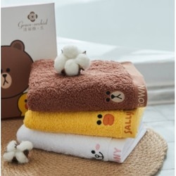 洁丽雅·兰 布朗熊纯棉毛巾 72.5*34cm*115g 3条