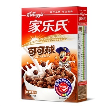 Kellogg‘s 家乐氏 可可球玉米片 营养早餐 170g *2件