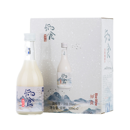 知食 雪样米酒 300ml*2瓶装