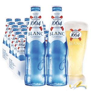 法国销量第一 经典1664 柑橘味白啤 218ml*24瓶 189元包邮