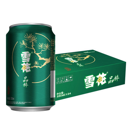 雪花啤酒 晶粹8度 330ml*24听 *3件 +凑单品